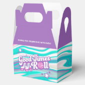 Retro Groovy Roller Disco Party Bedankdoosjes (Geopend)