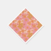 Retro Groovy Roze Boho Baby in Bloom Servet (Hoek)