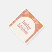 Retro Groovy Roze Hippie Baby in Bloom | Boho Servet (Hoek)