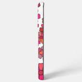 Retro groovy roze mauve bloemen spiraal geometrisc samsung galaxy hoesje (Achterkant horizontaal)
