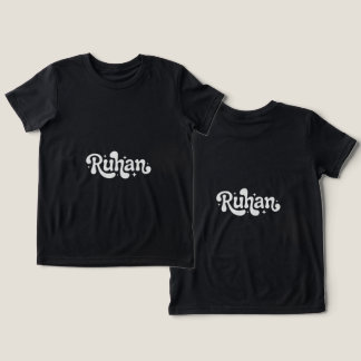 Retro Groovy 'Ruhan' Naam Logo - Vector Lettering Tri-Blend Shirt