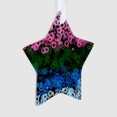Retro Groovy Schattig Bloemig Omniromantische Prid Ornament (voorkant)