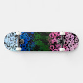 Retro Groovy Schattig Bloemig Omniromantische Prid Persoonlijk Skateboard (Horizontaal)