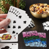 Retro Groovy Schattig Bloemig Omniromantische Prid Pokerkaarten (Insitu)
