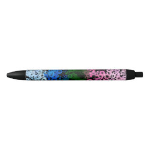 Retro Groovy Schattig Bloemig Omniromantische Prid Zwarte Inkt Pen