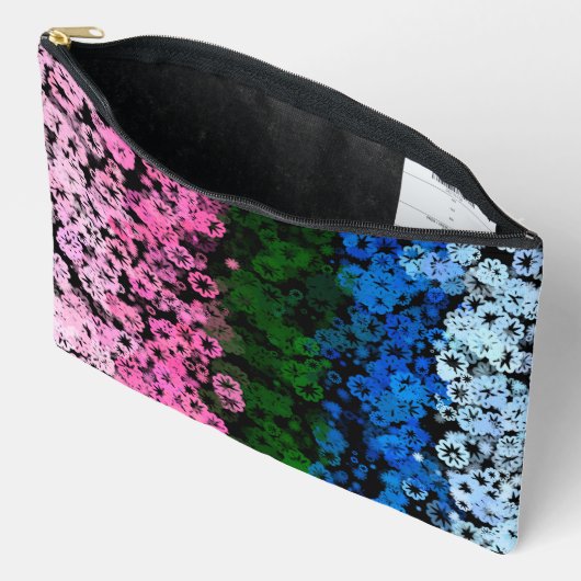 Retro Groovy Schattige Bloemige Omniromantische Pr Etui (Open)