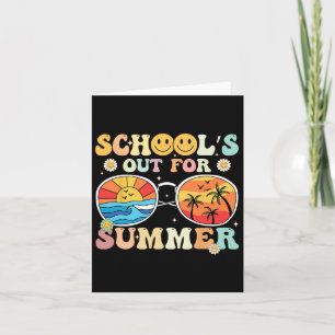Retro Groovy School39s uit voor Zomer Afstuderen T Kaart