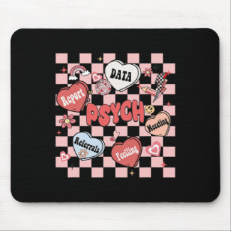 Retro Groovy School Psycholoog Valentijnsdag H Muismat