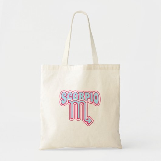 Retro Groovy Scorpio zodiac Tote Bag (Voorkant)