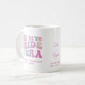 Retro Groovy Script Bruidsnaam In Mijn Bruids Tijd Koffiemok (Voorkant links)
