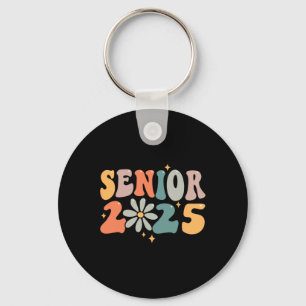 Retro Groovy Senior 25 cl van 2025 Afstuderen Smil Sleutelhanger