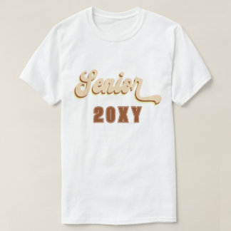 Retro Groovy Senior Custom Year Afstuderen T-shirt