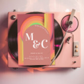 Retro groovy seventies Curvy Lines Kaart