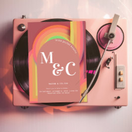 Retro groovy seventies Curvy Lines Kaart