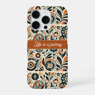 Retro Groovy Shabby Chic Rustic Leven is een Reis  iPhone 16 Pro Hoesje