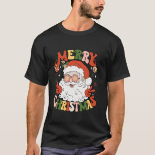Retro Groovy Sinterklaas Vrolijk Kerstfeest 2023 M T-shirt