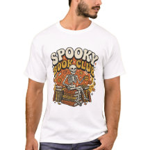 Retro Groovy Skelet Boekliefhebber Halloween