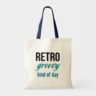 Retro Groovy Soort Dagtas Tote Bag