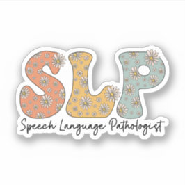 Retro Groovy Speech Taal Patholoog SLP Sticker