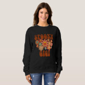 Retro Groovy Spooky Gigi Fall Halloween Thanksgivi Trui (Voorkant volledig)