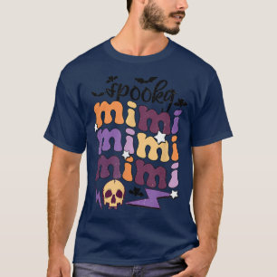 Retro Groovy Spooky Mimi Herfst Halloween Thanksgi T-shirt