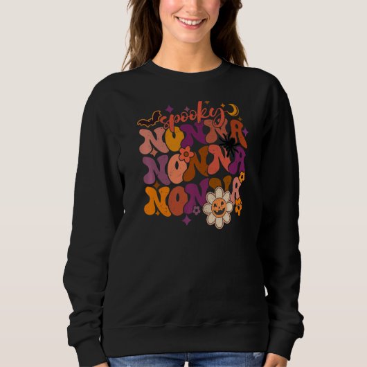 Retro Groovy Spooky Nonna Faboolous Nonna Trui (Voorkant)