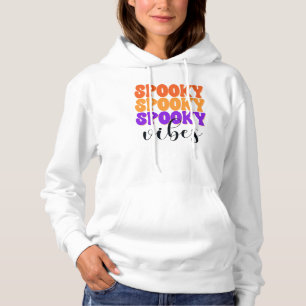 Retro Groovy Spooky Vibes Halloween Hoodie