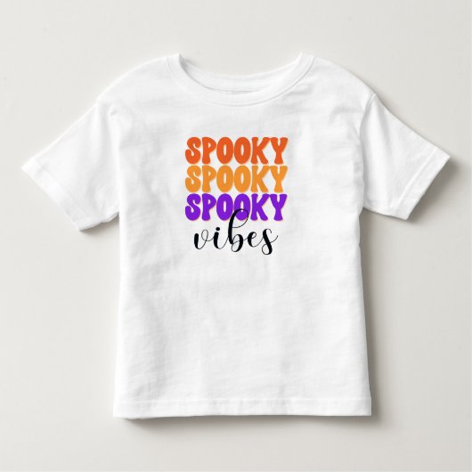 Retro Groovy Spooky Vibes  Halloween Kinder Shirts (Voorkant)