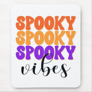 Retro Groovy Spooky Vibes Halloween Muismat