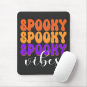 Retro Groovy Spooky Vibes Halloween Muismat (Met muis)