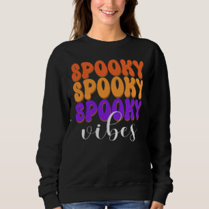 Retro Groovy Spooky Vibes Halloween Trui