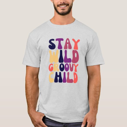 Retro Groovy spreid vriendelijkheid, vriendelijkhe T-shirt (Voorkant)