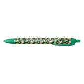 Retro Groovy St. Patrick's Dag Monogram Zwarte Inkt Pen (Bodem)