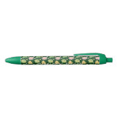 Retro Groovy St Patrick's Day Monogram Zwarte Inkt Pen (Bovenkant)