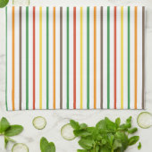 Retro groovy strepen theedoek (Gevouwen)