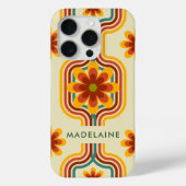 Retro Groovy Stripes Cool Daisy Case-Mate iPhone Case (Achterkant)
