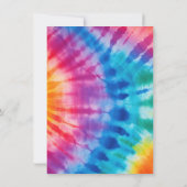 Retro Groovy Stropdas Die Verjaardag Kaart (Achterkant)