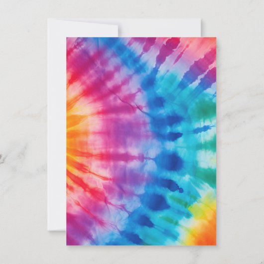 Retro Groovy Stropdas Die Verjaardag Kaart (Achterkant)