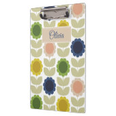 Retro Groovy Summer Flowers Stems Klembord (Links)