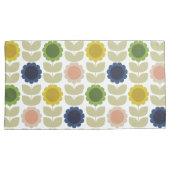 Retro Groovy Summer Flowers Stems Kussensloop (Voorkant-Rechts)