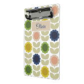 Retro Groovy Summer Flowers Stems Mini Klembord (Angled2)