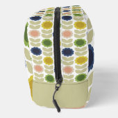 Retro Groovy Summer Flowers Stems Toilettasje (Rechts)