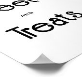 Retro Groovy - Sweets and Treats baby shower Poster (Hoek)