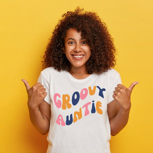 Retro Groovy Tante 70s Retro Tante T-Shirt