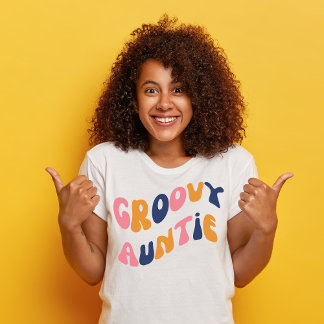 Retro Groovy Tante 70s Retro Tante T-Shirt
