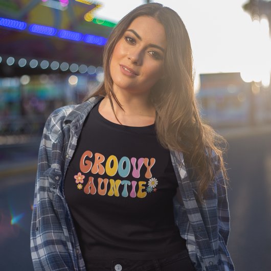 Retro Groovy tante 70's T-shirt