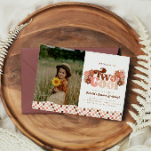 Retro Groovy Twee Cool Meisjes 2e foto Verjaardag Kaart