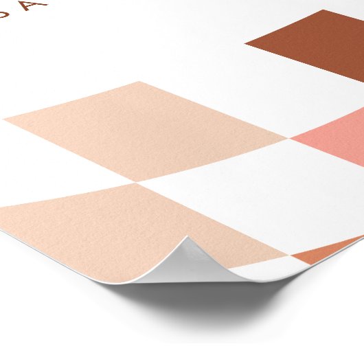 Retro Groovy Twee Cool Meisjes 2e Verjaardag Welko Poster (Hoek)