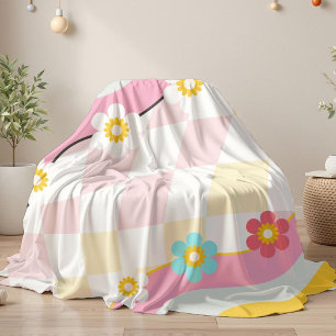 Retro Groovy vakantiegeschenk Strandlaken Bruidsme Fleece Deken