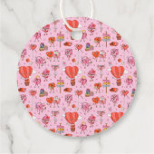 Retro Groovy Valentijn Cartoons Bedankjes Labels (Achterkant)